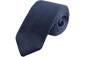 WANYING Uomo 7cm 2,75" Cravatta Ristretto Lavorata a Maglia Skinny Stretta Sottile Cravatta a Maglia Stile Retrò Vintage Sporty Casual Business Da lavoro Basic per Gentlemen