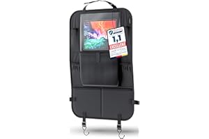 LIONSTRONG Organizer samochodowy - ochraniacze na siedzenia samochodowe - maty do fotelika samochodowego z kieszenią na tablet