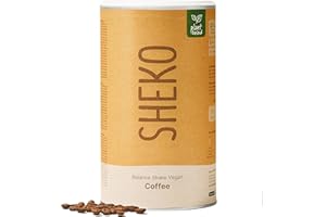 ‎SHEKO SHEKO Balance Shake Vegan Kaffee - 14 Cremige Mahlzeitenersatz Shakes zum Abnehmen - Proteinreich, Glutenfrei & Natürlicher Geschmack - Abnehmen Shake