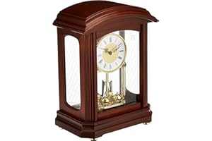 Bulova B1848 Zegar Nordale, wykończenie orzechowe