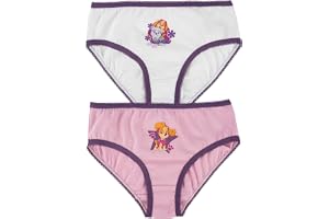 Paw Patrol Underbyxor för flickor, barn, trosor, underkläder, rosa/vit (2-pack)