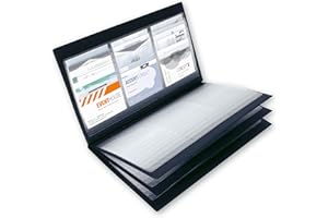 SIGEL Album na wizytówki VZ175 na maksymalnie 288 kart, czarny