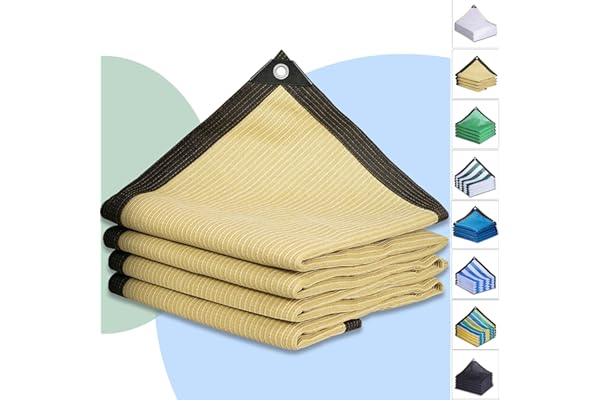 Lona solar de 3 x 7 m, red de sombra con 90% efecto de sombra, protección UV, transpirable, refrescante, balcón, red de jardín, parabrisas