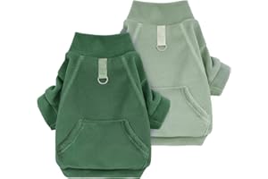 Mosucoirl Dog Hoodie Pet Hoodies Puppy Clothes Doggie Warm Cotton Sweatshirts with Pocket for Small & Medium Dogs & Cats