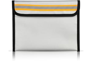 Zfseyuh Porta Documenti Impermeabile Grigio Borsa Ignifuga e Impermeabile Portadocumenti Moto e Barca per Documenti Viaggio Passaporto Denaro Oggetti di Valoree