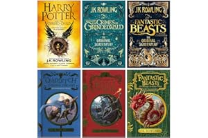 J.K. Rowling Collection 6 Books Set (Harry Potter and the Cursed Child Parts One and Two, Fantastic Beasts The Crimes of Grindelwald,The Original Screenplay,Quidditch Through the Ages and more)