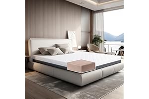 TANHK Pojedynczy materac z pamięcią kształtu, wyprodukowany we Włoszech, ortopedyczny o średniej twardości, system zapobiegający punktom nacisku, hipoalergiczny, przeciw bakteriom i roztoczom (folia,