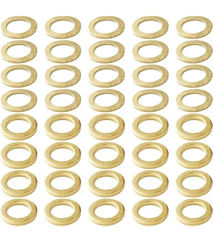 50 Stuks Fitscheringen – Set Met 5 Verschillende Diameters (9-13 Mm) Van Stevig Ijzer, Perfect Om Schurende Deuren Te Voorkomen