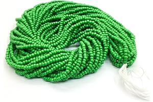 PERLIN 4500 cuentas de 2 mm Preciosa Ornela cuentas de cristal checas 11/0 en varias hebras (verde opaco)