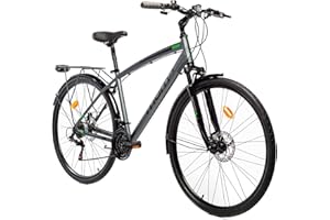 Moma Bikes Bicicleta Trekking Shimano 21 Vel. Aluminio, Ruedas de 28", Frenos de Disco (Varias Tallas)