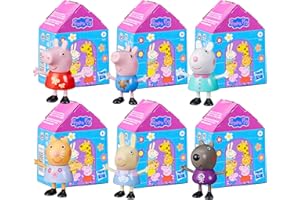 Toptoys2u Bargain Bundles Peppa Pig - Juego de figuras articuladas y accesorios articulados de 3 pulgadas, 8 cm, (paquete de 6, juego 1)
