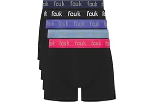 French Connection FCUK - Mens Boxer Shorts, 5 or 7 Multipack, Classic Fit Trunks