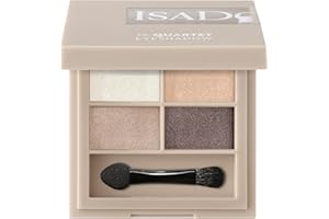 ‎ISADORA IsaDora Lidschatten Palette Quartet - Eyeshadow Palette für makelloses Augen Make-Up - Vegan - Umwerfendes Make Up Set mit je vier Lidschatten - 09 Pearls Allure