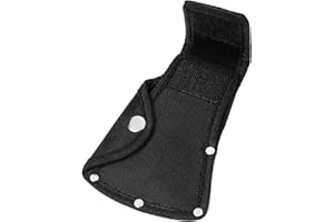 Wanmu Hatchet Sheath Black Oxford Hatchet Cover with Belt Loop Safety Outdoor Camping Axe Blade Protection Cover Axe Blade Protector