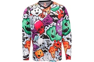 PSPORT Dirt Bike Shirts for Men Motocross Shirts Mountain Cycling Jersey Long Sleeve Enduro Off Road Reacwear BMX Riding