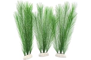 ‎BEGONDIS BEGONDIS Aquarium Dekorationen Aquarium künstliche grüne Wasserpflanzen aus Seidenstoffen und Kunststoff, sicher für alle Fische und Haustiere Set (30CM)