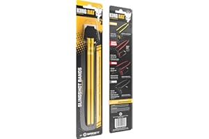 BARNETT King Rat Slingshots, Standard-Gummi-Ersatzband mit Ledertasche, gelbes Ersatzband