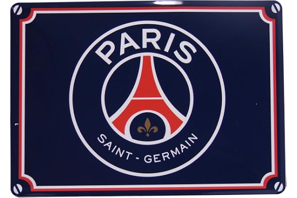 Paris Saint-Germain Plaque de Rue PSG - Collection Officielle Football Ligue 1 - Taille 15 x 20 cm