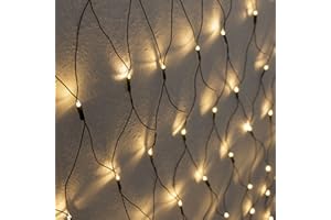 SELF IMPORT AGENCIES Koopman 320er LED Lichternetz 3x1.5m Warmweiß, Indoor & Outdoor, Lichterkette, Christbaumlichterkette, Weihnachtsbeleuchtung