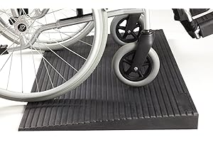 ‎THE RAMP PEOPLE The Ramp People Gummi Schwellenrampe 4mm - 70mm (60mm) - Türschwellenrampe für Rollstuhl und Scooter (100x60x6cm LBH)