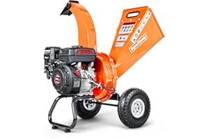 SuperHandy Mini-Holzzerkleinerer und Häcksler Schwerlast 196cc Kompakte Bauweise Max. Kapazität 50mm