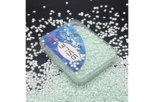 Carsilers Rondes Perles de Peinture Diamant 3756,Diamond Painting de Rechange pour Forets Manquants,Perles de Remplacement Rechange pour Pierres Précieuses,Perles à Broder,3500 Pièces