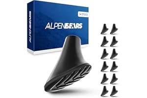 ‎ALPEN BEARS Alpen Bears Wanderstöcke Aufsätze [14 Stück] Profi Wanderstock Aufsatz Set für alle gängigen Wanderstöcke & Nordic-Walking Stöcke - Gummipuffer Pads für Trekkingstöcke - Asphalt - Kies & Gebirge