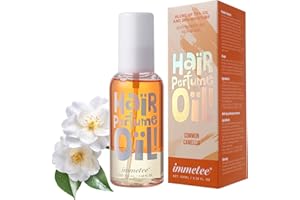 immetee Hair Perfume Oil, Floral Hair Perfume Spray, Long-lasting Fragrance, Hair Oil Moisturize Hair. 100ml (100ML, COMMON CAMELLIA)