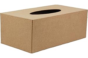 COUNTRY LOVE CRAFTS PAPIER MACHE Country Love Crafts Rectangle Tissue Box Cover Papier Mache,Beige