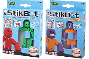 BRAINSTORM Toy Shed StikBot, wielokolorowa, 2 sztuki