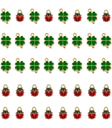20 Breloques Cœur Sacré Doré Et Noir – Strass Zircone – Pour Bijoux, Porte-clés Et Créations DIY