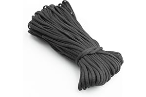 SHELVER Black Elastic Cord for Masks, 3mm Elastic for Face Masks (Black, 20 metre)