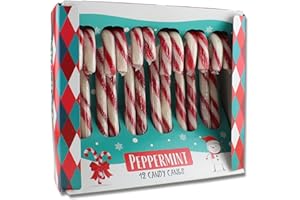 Becky's 12 Zuckerstangen - Candy Canes - Peppermint - Pfefferminze Geschmack - 12 Stück, je 12 g