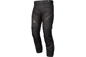 Ozone Union Lady Textile Motorradhose für Fraüen Membran Knieprotektoren rutschfeste Einsätze 4 Belüftungseinsätze Reflektierende Elemente 3 Taschen