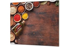 CONCEPT CRYSTAL Asse da cucina in VETRO temperato – Tagliere in vetro – pezzo UNICO (60x52 cm) o DUE pezzi (30x52 cm ognuno); 60D03B