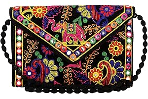 Craft Trade Rajasthani - Mini borsa a tracolla ricamata a mano per regali di nozze