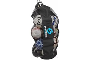 ‎SPORTACULAR GEAR Sportacular Gear Balltasche für 16 Bälle mit Tragegurt | Ballnetz, Ballsack | Fußball, Basketball, Handball, Volleyball