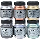 Jacquard Pearl Ex Powdered pigment set Set of 6 assortment set of 6 by Jacquard