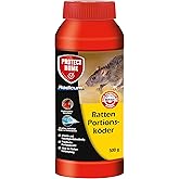 PROTECT HOME Rodicum Ratten Portionsköder, vorportionierte Rattenköder, 500 g Dose