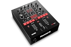 Numark Scratch - Mixer Scratch a 2 Canali per DJ + Serato DJ Pro, Crossfader Innofader, Licenza DVS, 6 Selettori per Effetti, Pad Performance