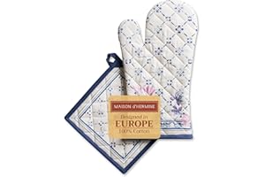 ‎MAISON D' HERMINE Maison d' Hermine Spring/Summer Set with Oven Gloves and Pot Holder