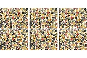 Portmeirion Home & Gifts Pimpernel Dancing Branches Placemats, Set of 6,30.5 x 23cm