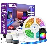 Gesto 10 Meter Smart RGB LED Strip Light With Adaptor| 300 LED Strip with App Control,Alexa & Google Assistant | 16 Million C