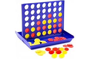 VingaHouse Juego de Mesa-Juegos educativos para niños-Juego de Viaje-Juguete Cuatro en Raya-Adecuado para niños Mayores de Tres años (Medio)