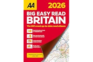 AA Big Easy Read Britain 2026 spiral bound (AA Big Easy Read Atlas Britain 2026)