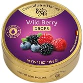 Cavendish & Harvey Wild Berry Drops B&ouml;ğ&uuml;rtlen Aromalı Bonbonlar 175 g Metal Kutuda