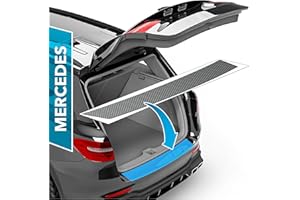 ‎UPROTECT uProtect Auto Ladekantenschutz Folie für Mercedes Benz C-Klasse T-Modell S206 I 2021-2025 - Stoßstangenschutz, Kratzschutz, Lackschutzfolie - Carbon Optik Selbstklebend