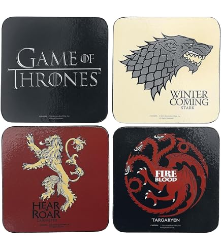 Game Of Thrones: ABYstyle - Houses (Set 4 Coasters