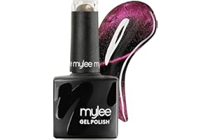 Mylee Cat Eye Gel Nail Polish 8ml [Amulet] - Magnetic, Glitter, Holographic, UV/LED Nail Art Manicure Pedicure, Professional, Salon & Home Use, Long Lasting & Easy to Apply, Vegan & Cruelty Free