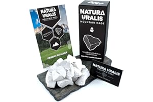 ‎NATURA URALIS Natura Uralis Premium Belgorod Kreidestücke | Weiße Kreidestücke – Erstaunlicher Crunch, Erdig, Samtig und Fest, ASMR-Aufsehen, Natürliches Calciumcarbonat (Groß-Pack (500g))